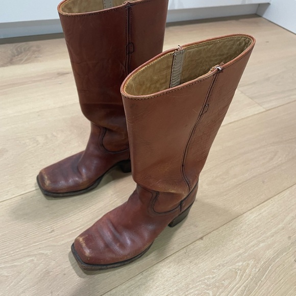 Priced to sell ! Gorgeous Vintage Frye classic Campus distressed Leather size 6 - Picture 5 of 16